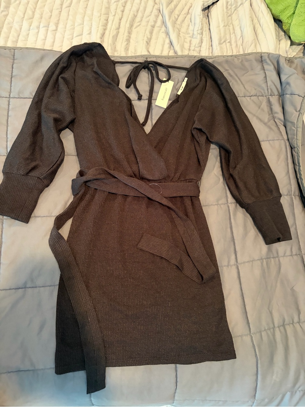NEW Women’s Black Wrap Sweater Dress